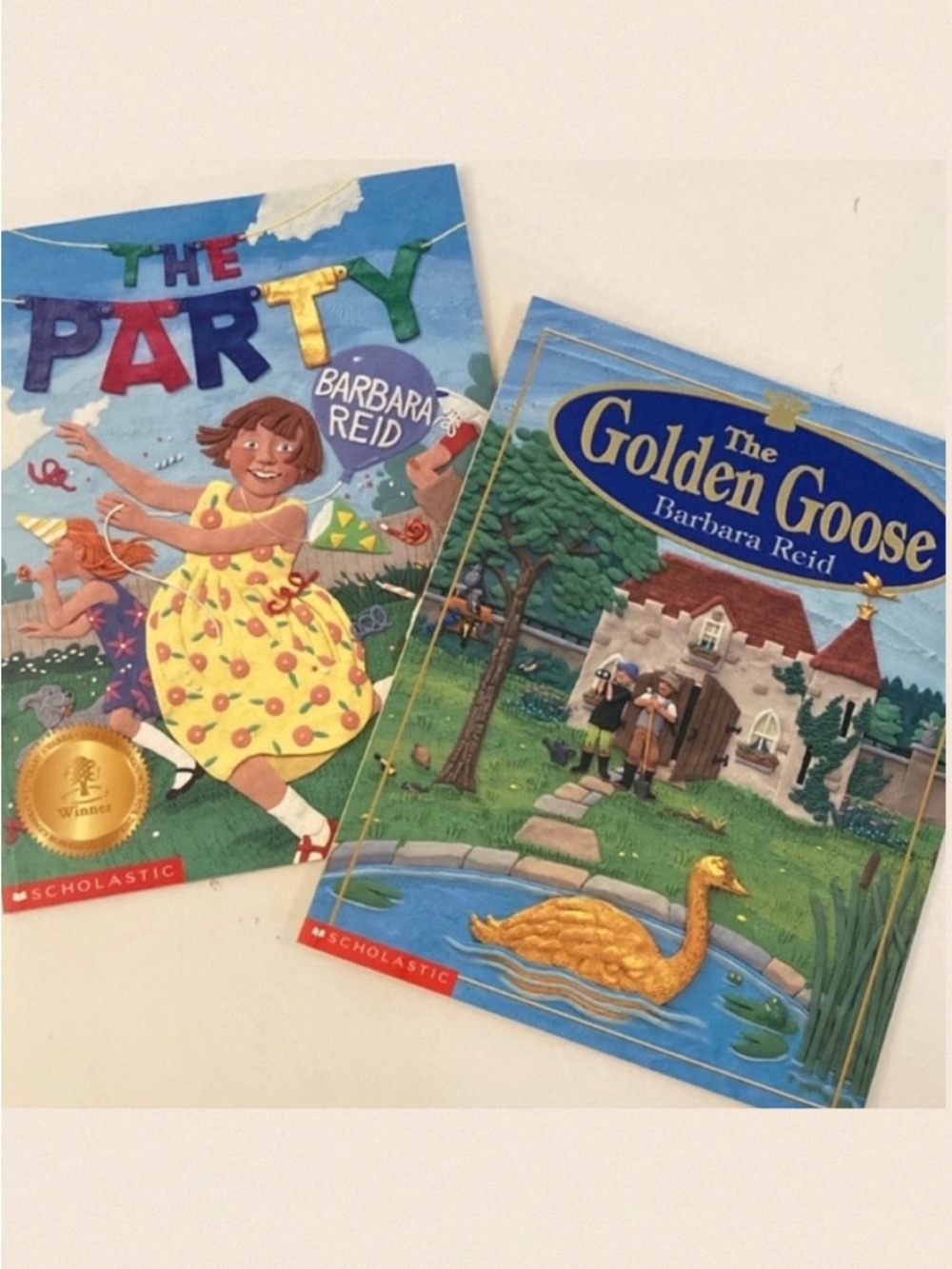 Barbara Reed THE PARTY and THE GOLDEN GOOSE scholastic Collectible kids